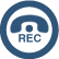 call recording icon blue