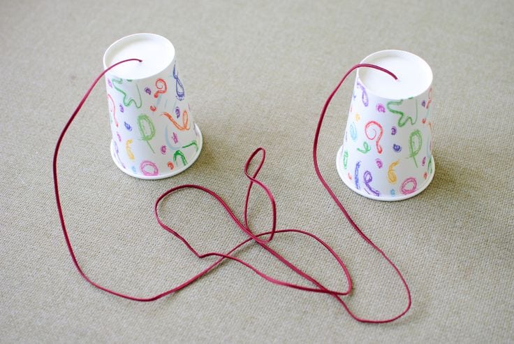 paper cups telephone