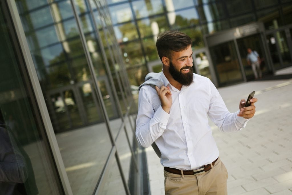 businessman cellphone