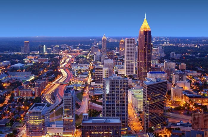 Skyline of downtown Atlanta, Georgia, USA