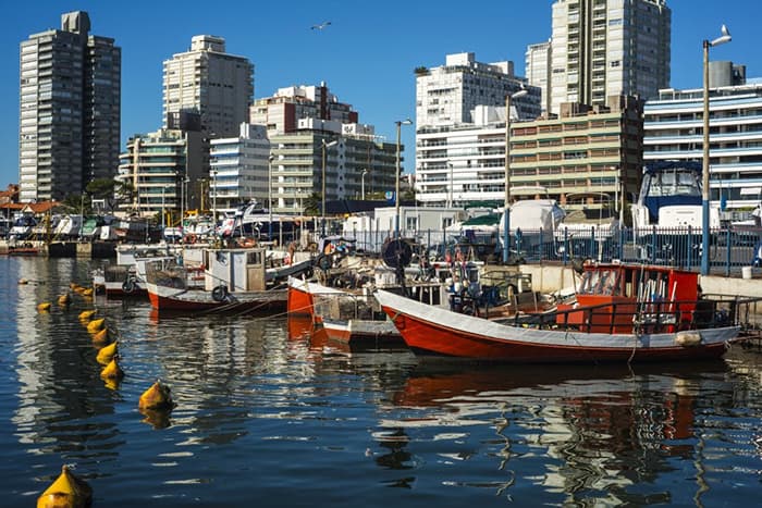 uruguay coast boats buildings