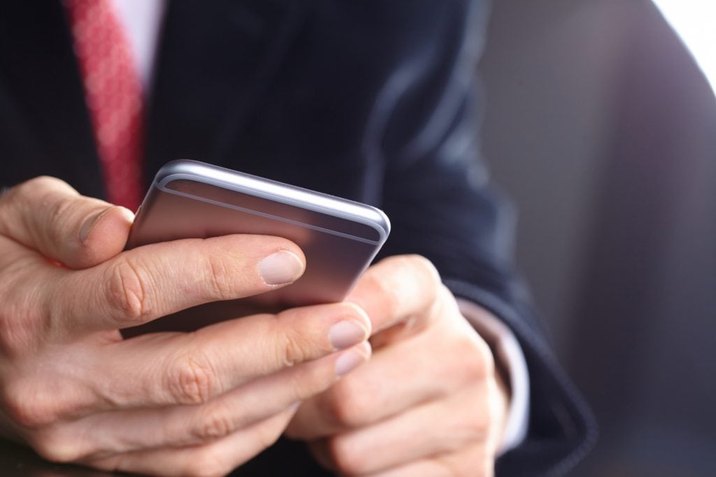 businessman cellphone