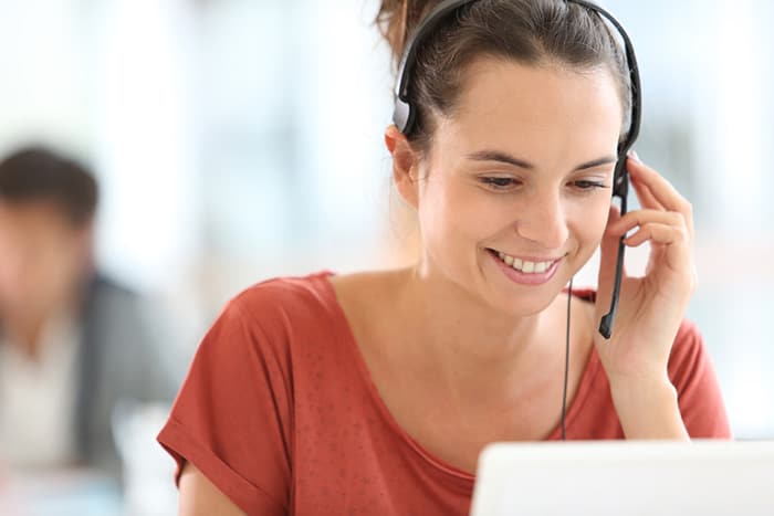 young customer service
