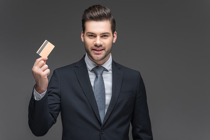 businessman creditcard