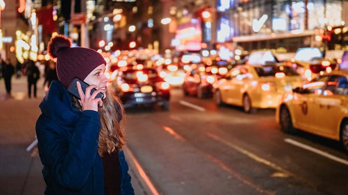 new york city lady phone
