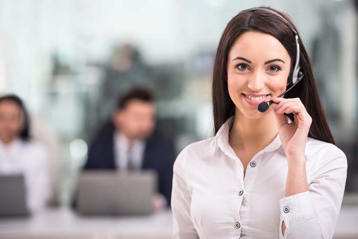 Managing A Team Woman on Phone