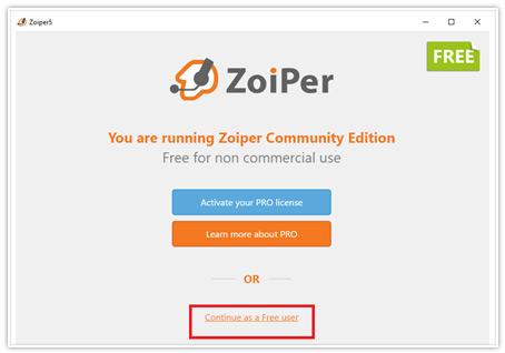 zoiper for windows step 3