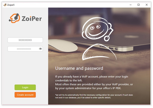 Zoiper for Mac IOS 6