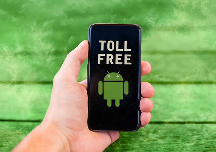 toll free number for android