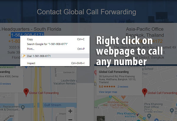 make phone calls from chrome dialer extension
