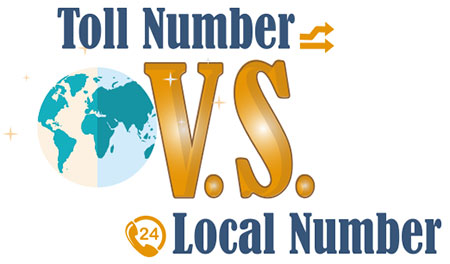toll number vs local phone number