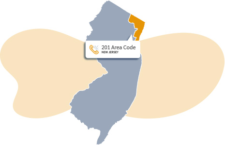 area code new jersey