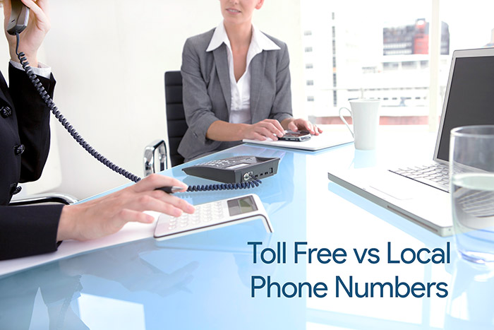 A comparison of local versus toll free numbers.