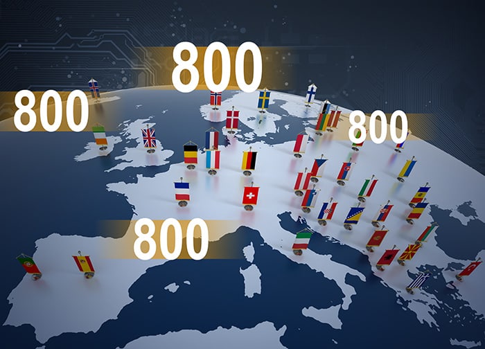 international 800 numbers