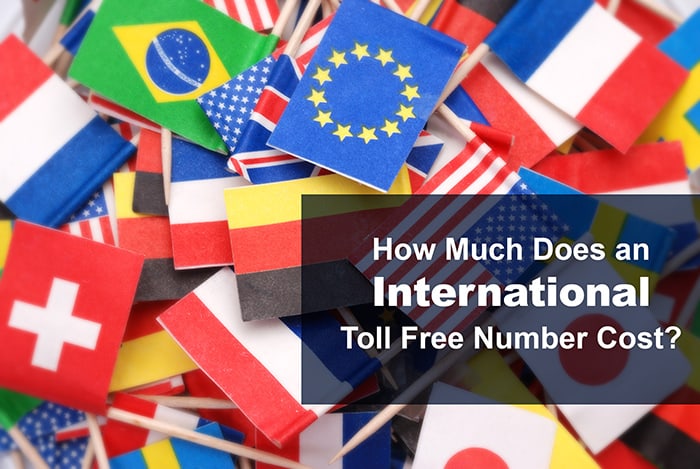 How much does an international toll free number cost?