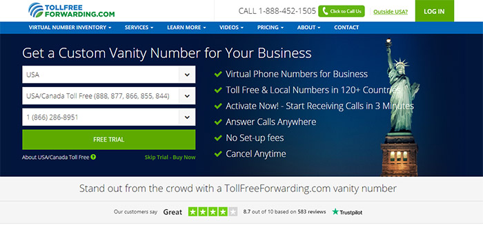 Toll Free Forwarding Vanity Number