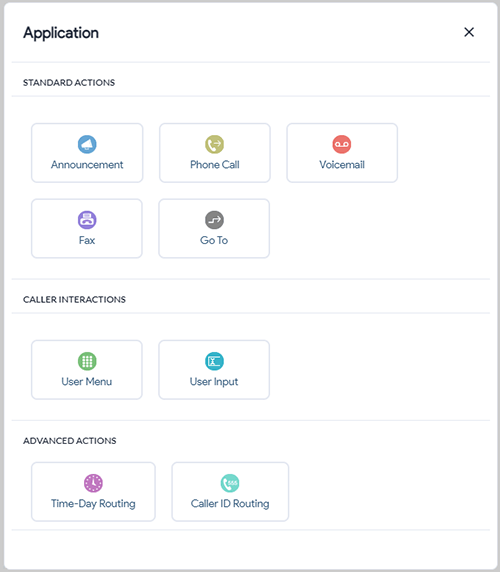 Call Flow Builder in the GCF Control Panel.