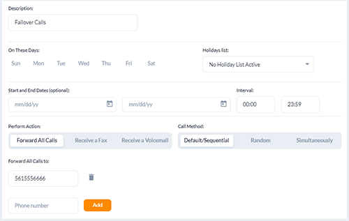 failover forwarding setup