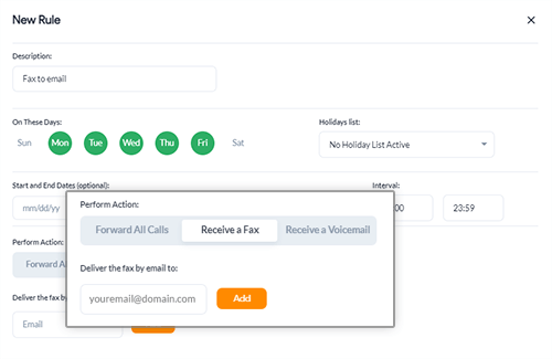 fax to email setup