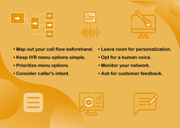 This image shows 8 best practices for intelligent call routing.