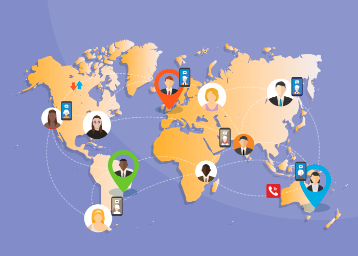 call center tech map