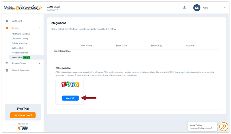 Zoho Data Link Instructions - step 3