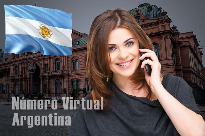 Una imagen de un número de teléfono virtual en Argentina.