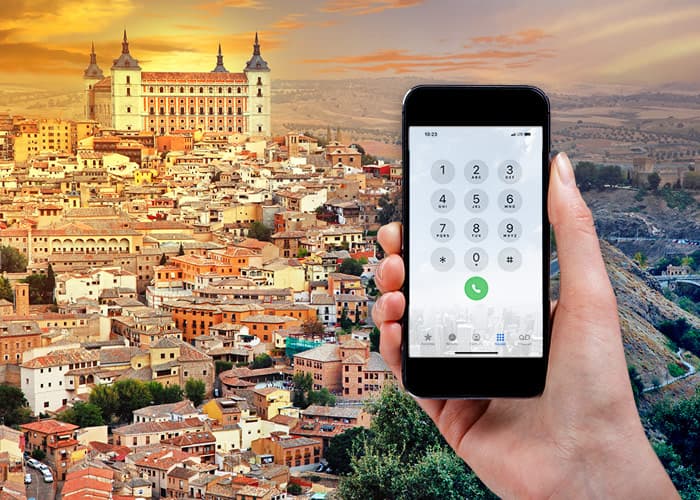 Image d'un numero de telephone virtuel en Espagne.