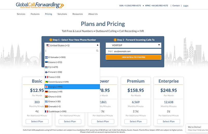 prices page