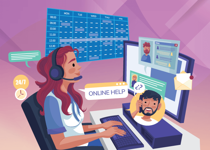 What is schedule adherence in a call center?