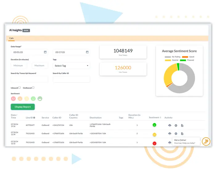 ai call insights screens