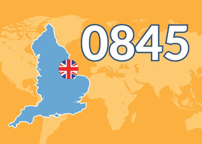 0845 phone numbers for the United Kingdom
